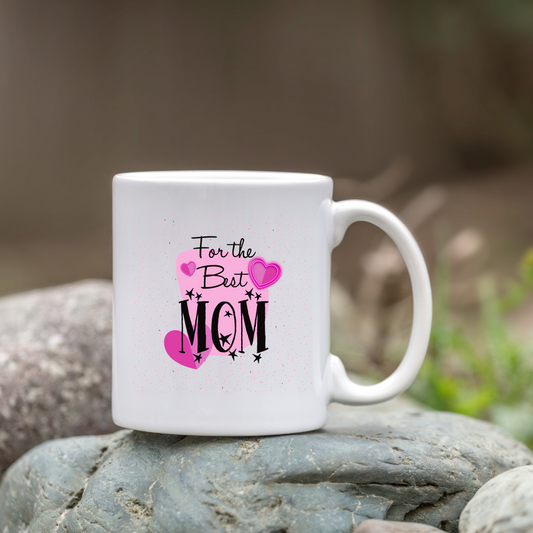 White Ceramic Coffee Mug For Mom